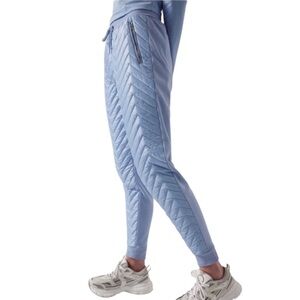 Athleta Joggers Apres Ski Down Blue Size 14 New